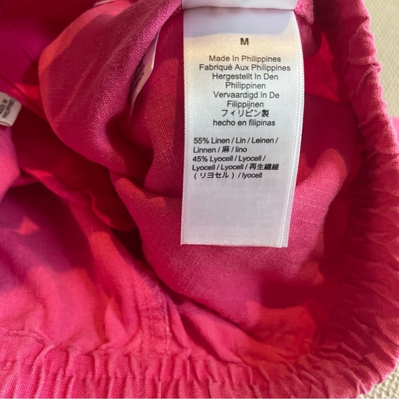 J.Crew Seaside Linen Shorts in pink size medium M - Picture 4 of 6